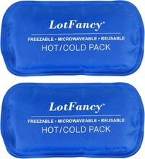 LotFancy Gel Ice Packs, 2pc Reusable Hot Cold Pack for Therapy, Heating... 
