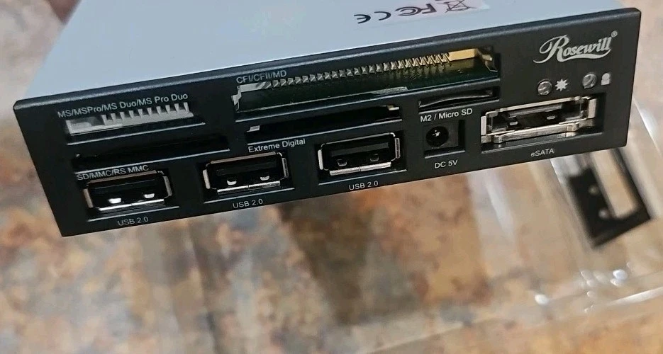 Rosewill RCR-IM5001 75-in-1 Internal Card Reader Hub- 3 x USB 2.0 Ports & eSATA - Image 3 of 4
