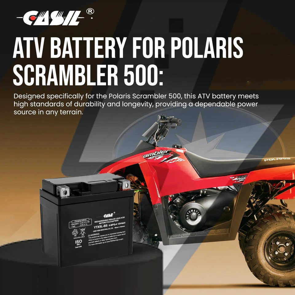 YTX5L-BS Motorcycle Battery Replacement for HONDA 150CC CRF150F 2006 - 2016 Foto 2 de 4