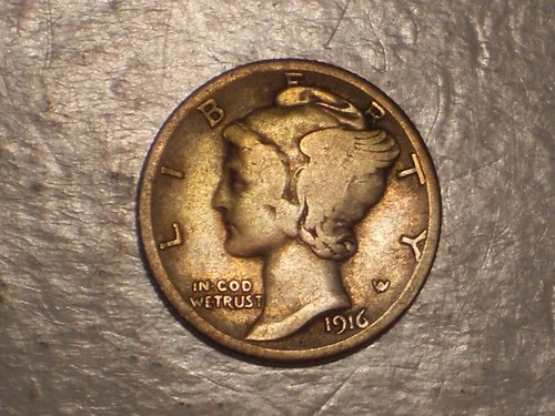 1916 S Mercury Dime (1st. Yr. & Attractive)