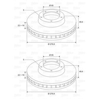 2X Valeo Bremsscheiben 280Mm BelÜFtet Vorne Passend FÜR Audi A3 Seat Altea Leon