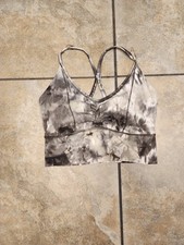 Womens size S white and Grey marble gymshark Workout set