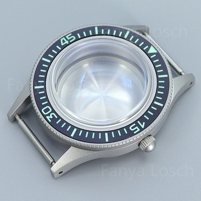 Modify Fifty Fathoms Mod 40mm Steel Watch Case Sapphire For Seiko NH35 34 36 38