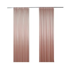 2 PCS Rosegolden Photography Backdrop Drapes 5x10 FT Wedding Party Event
