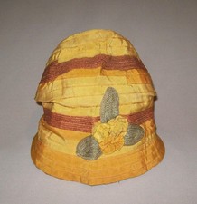 Old Antique Vtg Ca 1920s Womans Flapper Cloche Hat Elcrest Gross Grain Ribbons