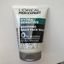 Image of New Loreal Men Expert Hydra Sensitive Face Wash 100ml Alcohol Free Birch Sap