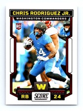 #330 2023 Score BASE Chris Rodriguez Jr. RC Commanders