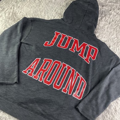 Wisconsin Badgers Sweatshirt Womens Medium Black Hoodie Jump