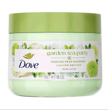 Dove Beauty Garden Tea Party Body Scrub - English Pear Blossom - Limited Edition