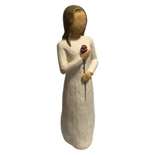 2003 Willow Tree "Love" with Single Rose 9" Figurine by Susan Lordi Demdaco