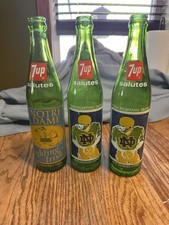 7Up Notre Dame Fighting Irish Commemorative Soda Bottles 16 fl. oz 1973 & 1977