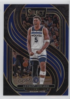 2024-25 Panini Select Premier Level Blue Anthony Edwards #130 02v3