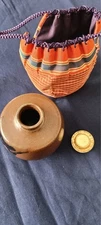 Tea Caddy Chaire Pottery Container Canister Tea Ceremony U-02271