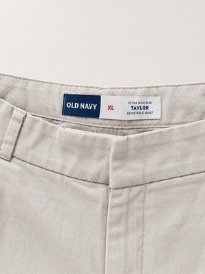 Old Navy Men s Beige Solid Linen Pleated Chino Shorts Regular Size XL