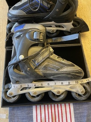 Men's Roller Blades Mongoose Ledge 2.1, Black/Blue, Sizes 10-11