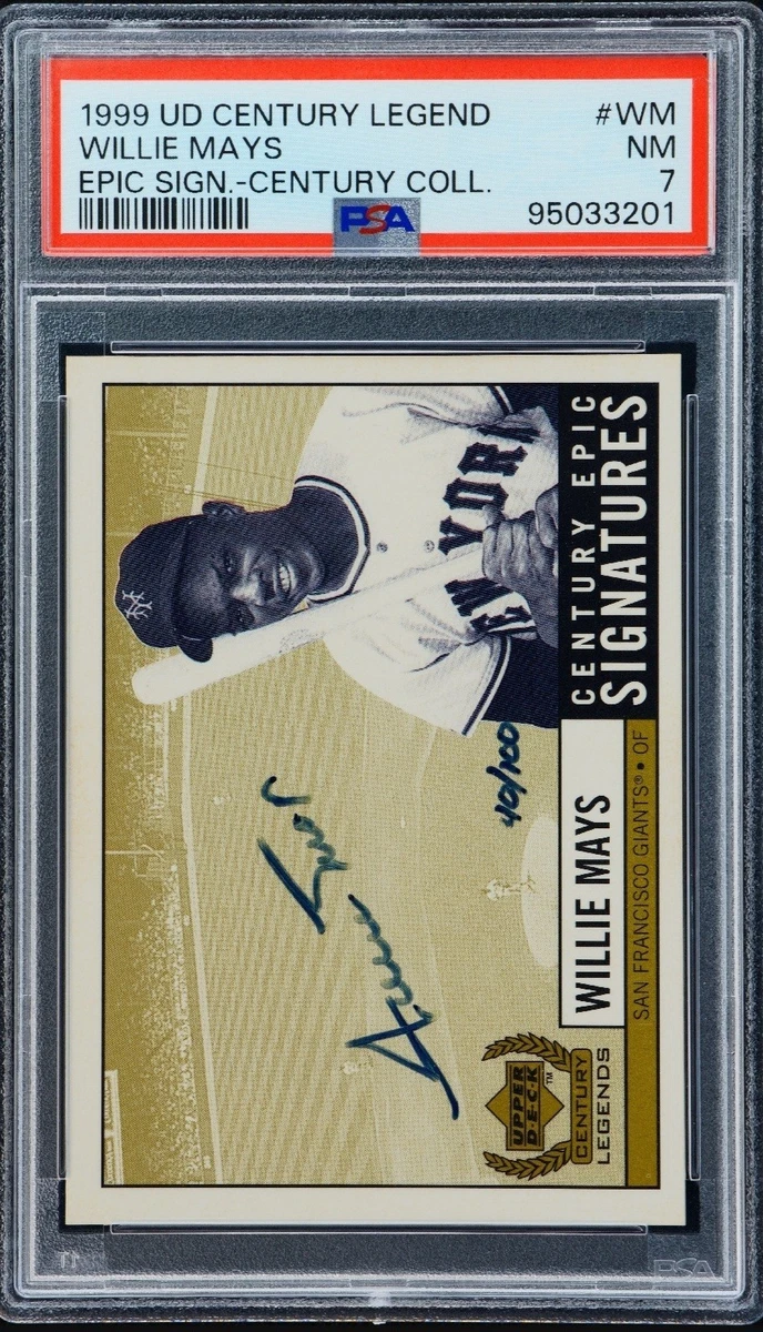 Willie Mays Baseball Serial Numbered Sports Trading Cards