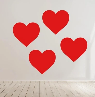 Heart Decal Sticker Vinyl – Car Truck Laptop Wall Window – Custom Size & Color – - Image 1 of 4