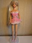 Mattel 1995 Barbie Doll Foam N Color Blue Doll With Pink Outfiit