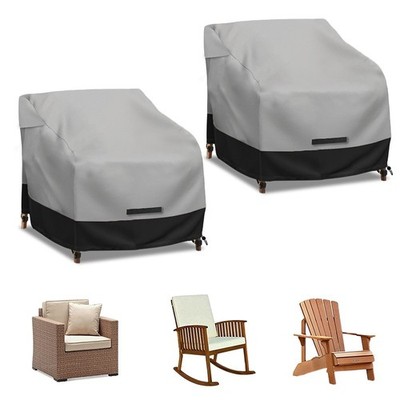 Patio Swivel Chair Cover Waterproof 2 Pack, 600D Heavy Duty Outdoor