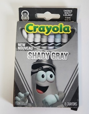 Vintage 8 Count Crayola Crayons Special Color Line ''SHADY GRAY''