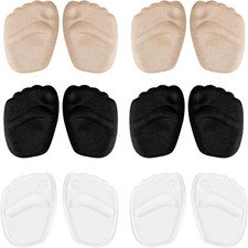6 Pairs Metatarsal Pads for Women, Forefoot Cushion Inserts for Women Shoes, ...