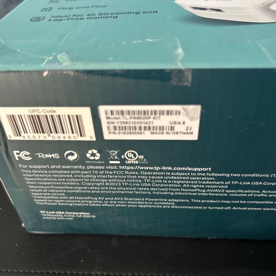 TP-Link | Kit AV2000 TL-PA9020P | Extensor de red Passthrough Powerline Foto 2 de 3