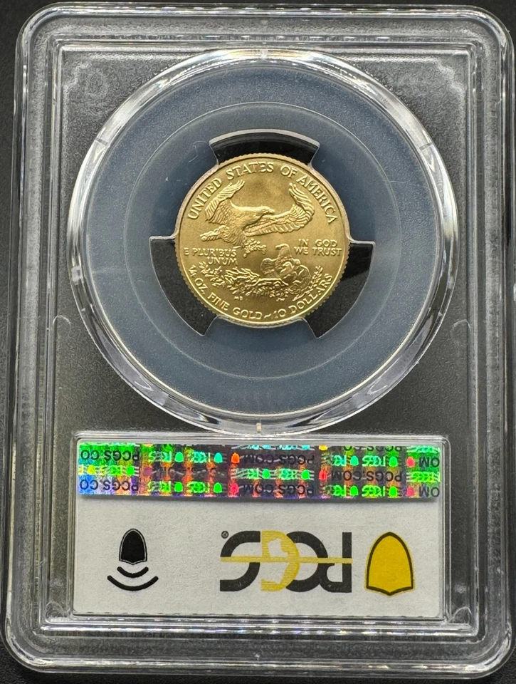 2008-W $10 AMERICAN GOLD EAGLE BURNISHED PCGS SP70 9XEDA25 - Image 3 of 4