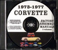 Corvette Werkstatt Reparaturhandbuch CD 1973 1974 1975 1976 1977 Chevrolet