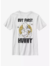 Disney Winnie The Pooh First Hunny Youth T-Shirt Unisex