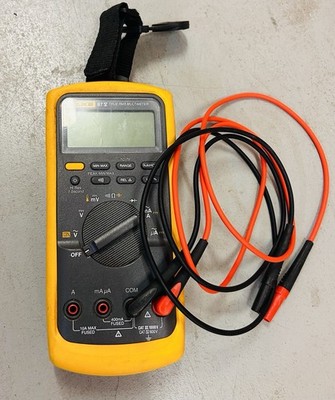 Fluke 87V True RMS Auto-Ranging Digital Multimeter Handheld Backlight with Leads