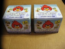 TWO Boxes 2012 Angry Birds Album Sticker Trading Card Box 50 Packs Ea Rovio New