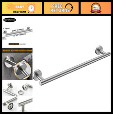 Brushed Nickel Towel Bar 24" Wall Mounted SUS304 Stainless Steel Bathroom Rack