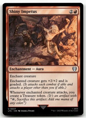 Shiny Impetus #227 (NM) Lord of the Rings LTC Magic MTG