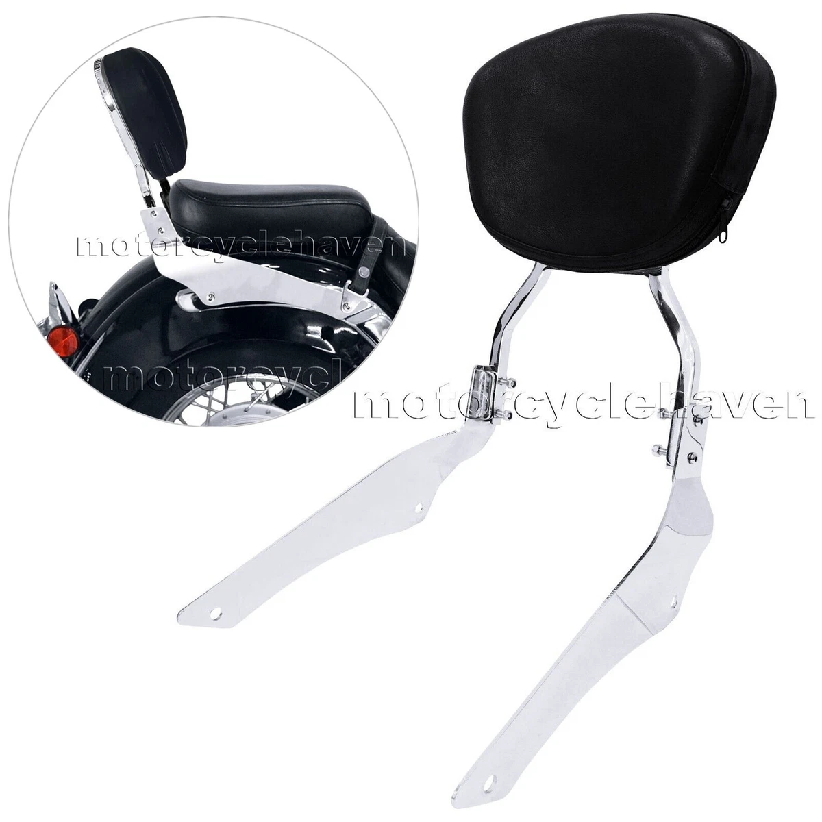 USED Sissy Bar & Backrest For Yamaha V Star 650 Classic – Aftermarket