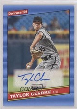2020 Panini Donruss Retro 1986 Signatures Taylor Clarke #86S-TC Auto 0a2