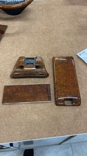 For Mercedes benz r129 wood trim set sl center console accordion burlwood
