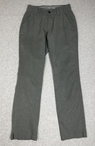 Under Armour Pants Mens 30x32 Gray Loose Fit Golf Dress Slacks Stretch Polyester