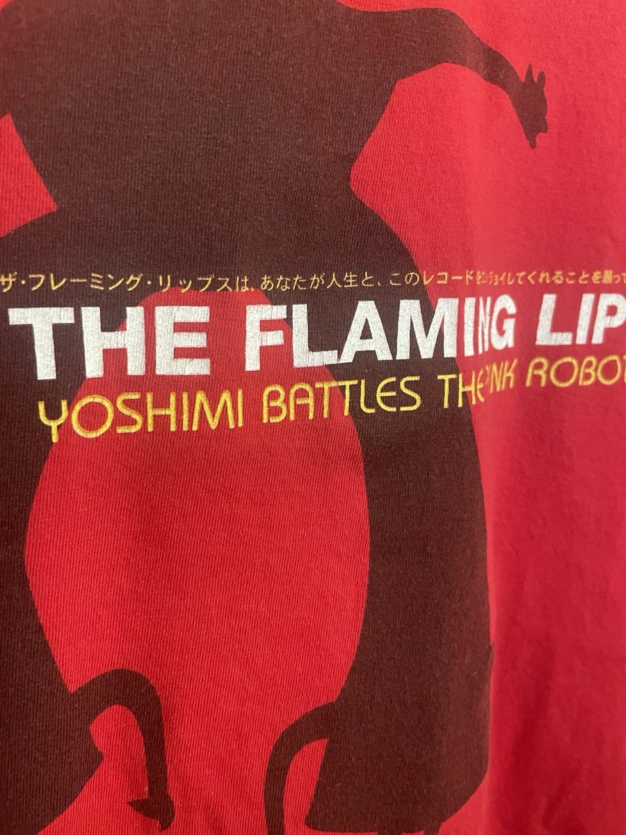 Vintage The Flaming Lips Yoshimi Battles The Pink Robots 2000’s Band T Shirt (L) View 3