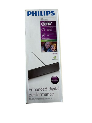 Philips digital HD TV antenna indoor 18dB amplified It/371