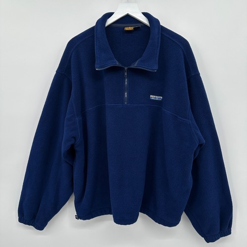 Vintage Y2K Eddie Bauer Sweatshirt Mens XL Fleece 1/4 Zip Streetwear Skater USA - Picture 12 of 12