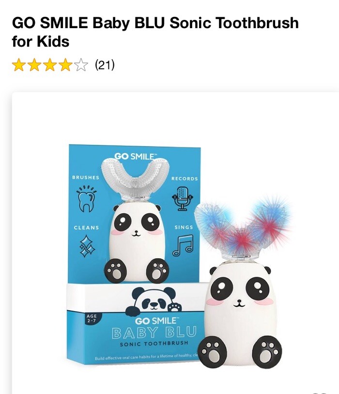 GO SMILE Baby BLU Sonic Toothbrush for Kids