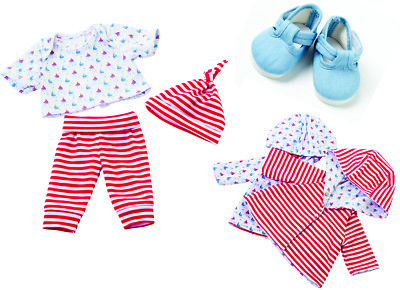 CLOTHES SET TO FIT LUVABELLA DOLL FROM FRILLY LILY LITTLE BOATS