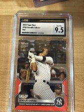2022 TOPPS NOW OSWALDO CABRERA ROOKIE RED 5/10!! CSG 9.5 ULTRA RARE 🔥🔥🔥