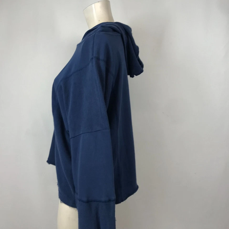 AMERICAN RAG - MUJER GRANDE - AZUL MANGA LARGA JERSEY SUDADERA CON CAPUCHA Foto 2 de 4