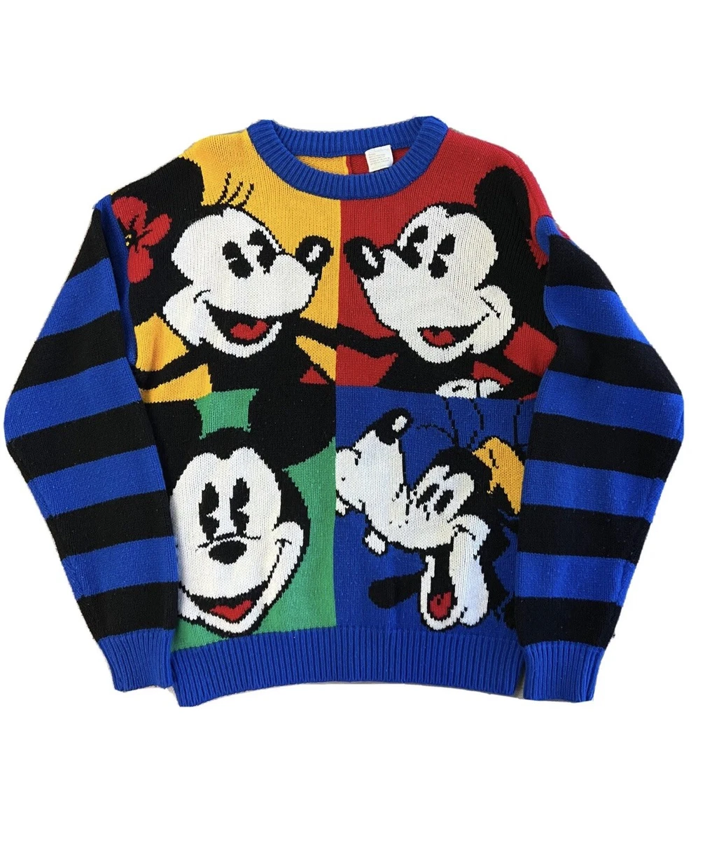 Striped mickey mouse sweater sale