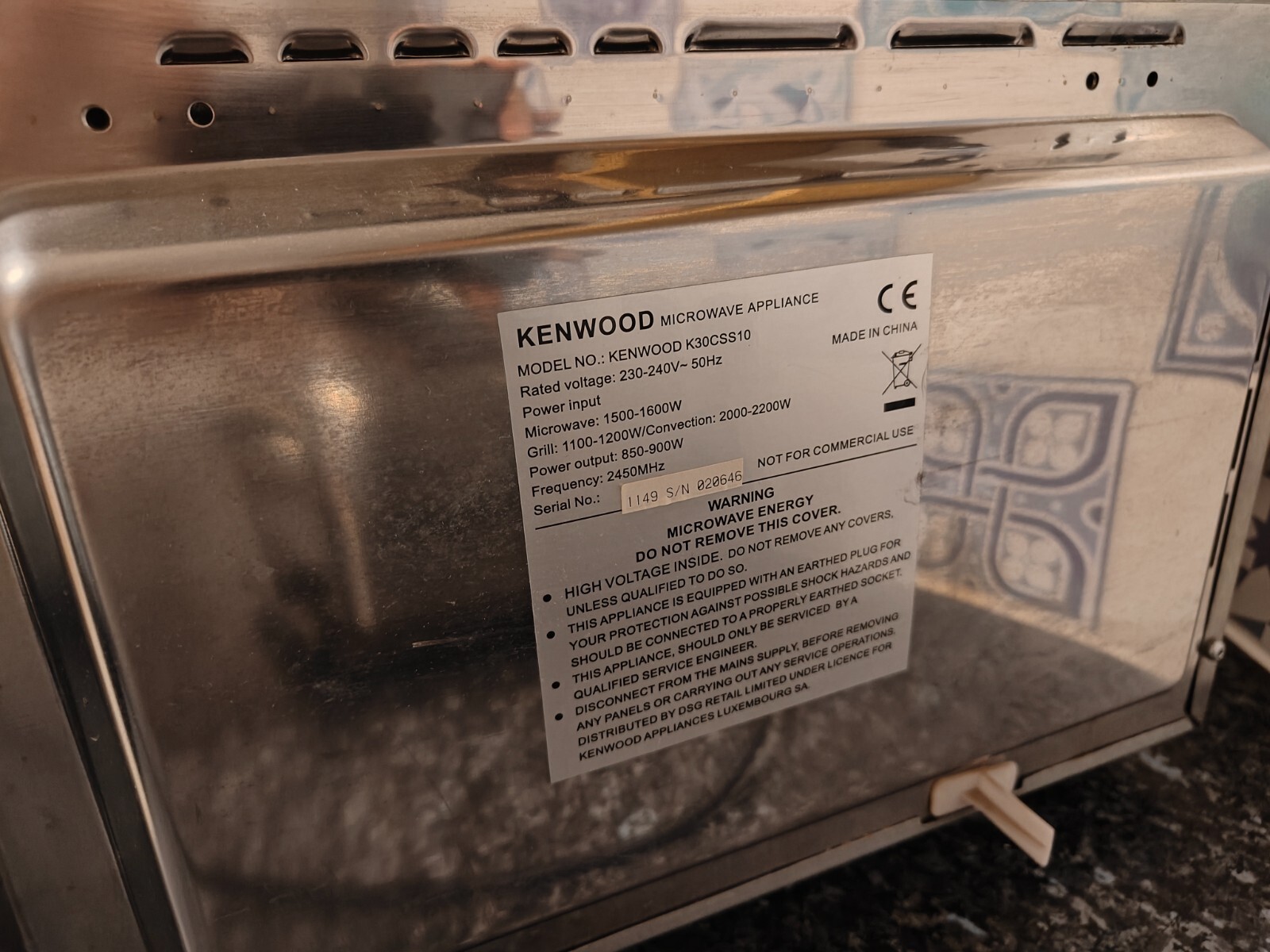 Kenwood K30CSS10 30 Litre Combination Microwave (Microwave and Grill) eBay