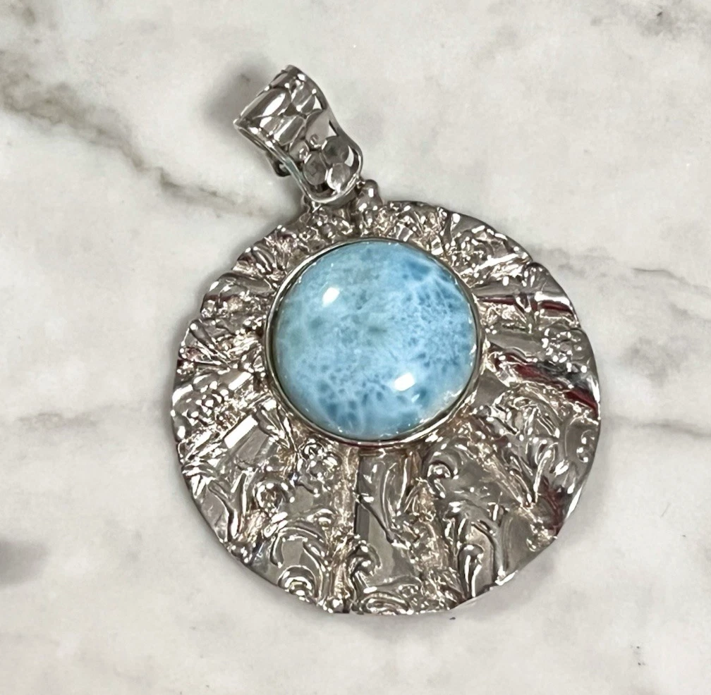 Aretes Con Larimar En Plata 925 | Joyería