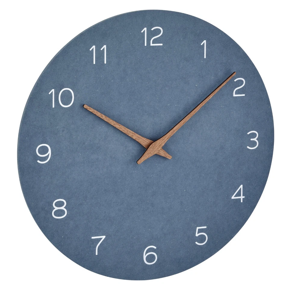 Analogiques Horloge Murale TFA 60.3054 Aspect de Bois 297 MM Quartz Balayage Bas - Photo 3/4