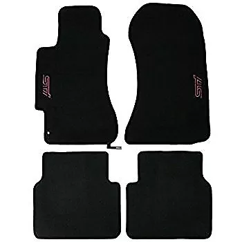 2002 07 Subaru Impreza WRX STI Custom Carpet Floor Mats Black