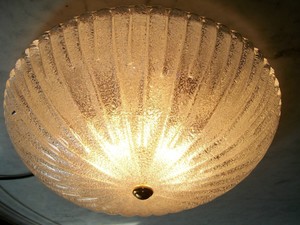 Plafoniere Vetro Vintage : Grande lampadario plafoniera barovier e toso vetro murano